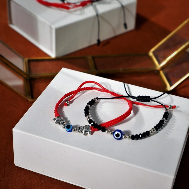 C&H Handmade String Evil Eye Charm Bracelet Adjustable c Gift New Year