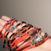 C&H Handmade String Evil Eye Charm Bracelet Adjustable c Gift New Year