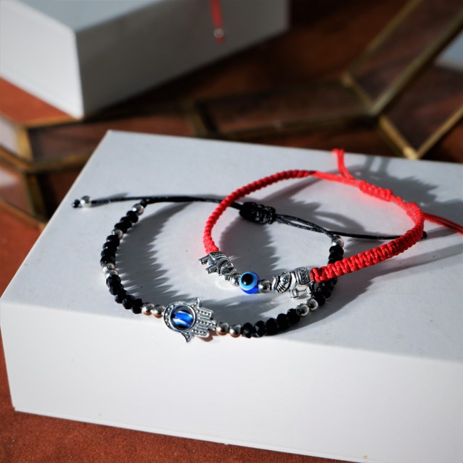 C&H Handmade String Evil Eye Charm Bracelet Adjustable c Gift New Year