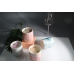 C&H Custom Fall House Black Luxury Ceramic Scented Candle Fragrance Vessel Jars Holders Ceramic