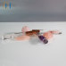 C&H Small Sample Perfume Bottle 10ml Mini Empty Clear Bottle Glass Crystal Tube Perfume Atomizer Tester Oil Packaging