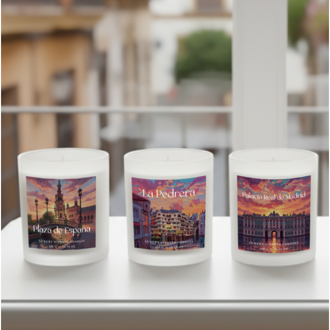 CHHC Custom Designed Handmade Soy Wax Cylinder Glass Aromatherapy Candle for Home Decoration Easter Diwali Ramadan Private Label