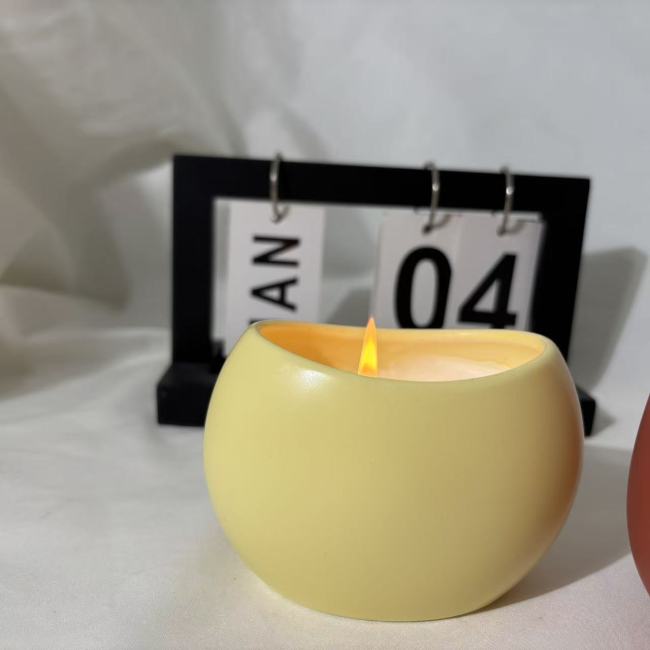 CHHC Custom Nordic Ceramic Candle Cup Home Decoration Ornaments Ceramic Aromatherapy Jars Empty Packaging Soy Wax Container