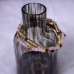C&H Trendy Natural Amethyst Pink Quartz Golden Hematite Beaded Charm DIY Pyramid Style Letterpress Printed Bracelet Set