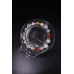 C&H Handmade Elastic String Colored Crystal Beaded Bracelet Polygon Crystal Beaded Bracelet