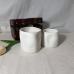 C&H New Design Homeware Empty Vase Cement Candle Holder Ceramic Pot De Bougie Jar White Irregular Candle Container