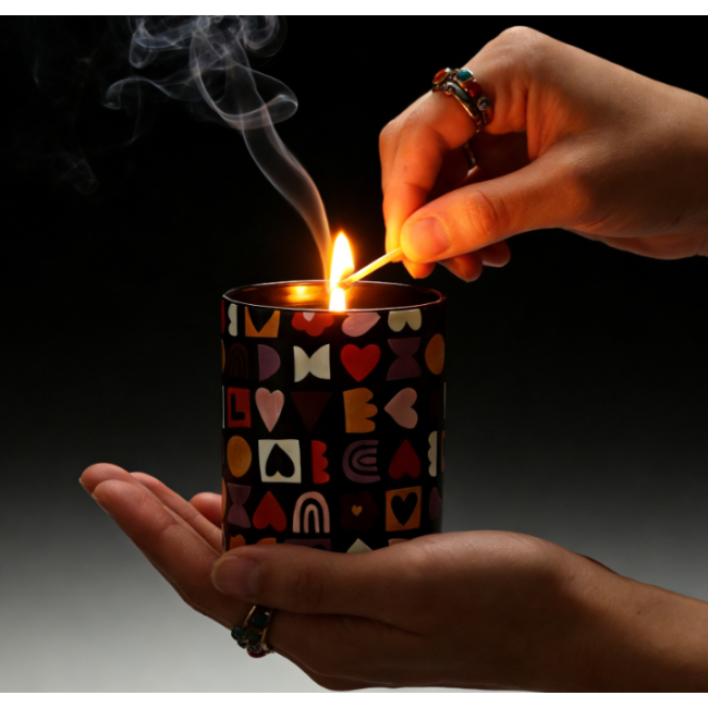 Personalized Soy Wax Glass Candles Custom Scent OEM for Wedding Reception