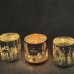 CHHC Rose Gold Crystal Stone Soy Wax Fruity Aromatherapy Art Candle Jar for Thanksgiving