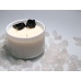 C&H Customized Logo White Candle Jar Crystal Stone Soy Wax Scented Candle Home Deco