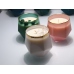 C&H Customized Logo Diamond Glass Cup Natural Stone Crystal Soy Wax Candle Jar Home Deco