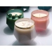 C&H Customized Logo Diamond Glass Cup Natural Stone Crystal Soy Wax Candle Jar Home Deco