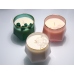 C&H Customized Logo Diamond Glass Cup Natural Stone Crystal Soy Wax Candle Jar Home Deco