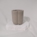 C&H Original Flower Shape Cement Ceramic Pot Candle Holder Home Deco Cement Candle Jar for Gift
