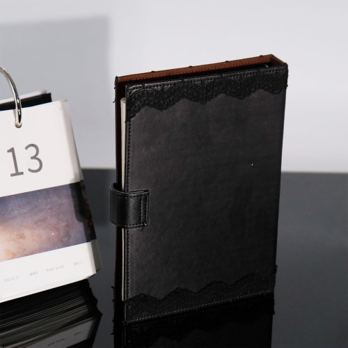C&H Thermochromic Leather Journal High-End Custom Cover with Crystal Inlay Esoteric Healing Writing Notebook Custom Logo