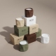 C&H Custom Logo Hot Sell Fragrance Soy Wax Candle Ceramic Private Label Logo Irregular Scented Candles