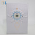 C&H Logo Customized Crystal-Inlaid Embroidered Journal Mystical Eye Celestial Pattern Journal