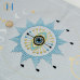 C&H Logo Customized Crystal-Inlaid Embroidered Journal Mystical Eye Celestial Pattern Journal