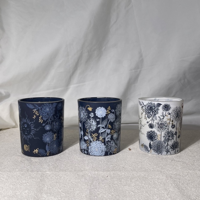 C&H Luxury Aroma Set 3-Pack Candle Custom Fragrances Soy Wax Sun Design Scented Candles