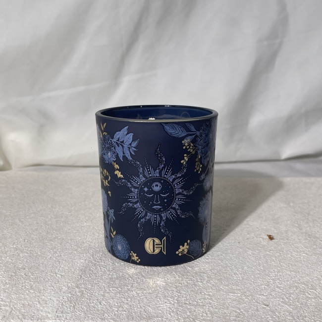 C&H Luxury Aroma Set 3-Pack Candle Custom Fragrances Soy Wax Sun Design Scented Candles