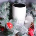 CHHC White Round Ceramic Candle Jar With Lid Logo Customized Ceramic Candle Container for Home Deco