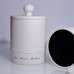 CHHC White Round Ceramic Candle Jar With Lid Logo Customized Ceramic Candle Container for Home Deco