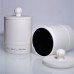 CHHC White Round Ceramic Candle Jar With Lid Logo Customized Ceramic Candle Container for Home Deco