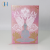 C&H Customizable Luxury Leather Cover Notebook Pink Color Yoga Lover Custom Diary with Personalizable Inner Page
