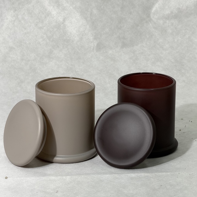 C&H  Romantic Maillard Ceramic Jars Soy Wax Candle Cinnamon Florals Candle Highly Scented Candles for Wedding
