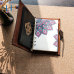 C&H Mystic Thermochromic Leather Journal | High-End Custom Cover with Crystal Inlay Esoteric Healing Writing Companion Notebook