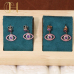 C&H Silver Plated Cubic Zircon Evil Eye Drop Earring Crystal CZ Blue Evil Eye Earring