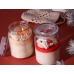C&H Customized Glass Creamsicle Berry Scented Candle Festive Christmas All Holiday Aromatherapy Candle