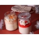 C&H Customized Glass Creamsicle Berry Scented Candle Festive Christmas All Holiday Aromatherapy Candle