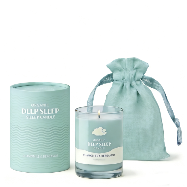 Deep Sleep Candle Organic Handmade Custom Natural Soy Wax Long Lasting Colorful Scented Candle