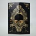C&H Customized Logo Black Cat Door Notebook With Lock Pu Leather Spiritual Celestial Journal With Customizing Design