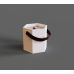 C&H Bluk Handmade Square 4/6/8 oz Aromatherapy Soy Wax Candle Jars Colorful Ceramic Eco-friendly Long-burning Christmas Home