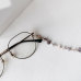 C&H Handmade Fashion Irregular Amethyst Crystal Glasses Chain Crystal Eyeglasses Cord