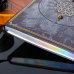 C&H Luxury Customized A4 A5 Pu Leather Crystal Notebook Customs Pages Mental Health Journal Notebook for Gift