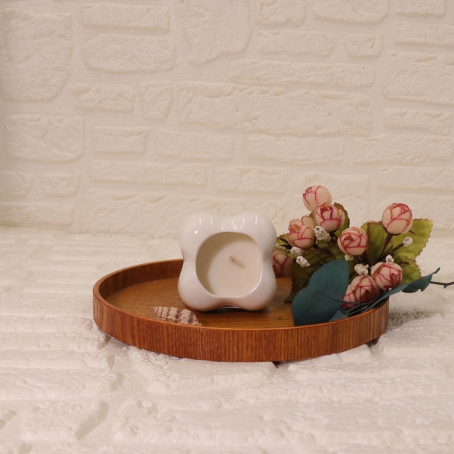 Custom Wholesale White Tooth Shape Planter Pot Desk Organizer Decoration Creative Pen Pencil Brush Holder