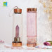 C&H Custom logo Energy Healing Crystal Gemstone Water Bottle Quartz Infused Stainless Steel Glass Drink Bottle