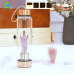 C&H Custom logo Energy Healing Crystal Gemstone Water Bottle Quartz Infused Stainless Steel Glass Drink Bottle