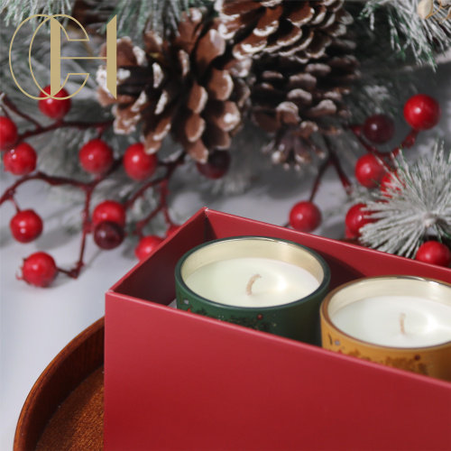 C&H Wholesale Luxury Soy Wax Gift Scented Candle Set Handmade Christmas Home Decor with Box for Holidays and Parties