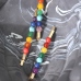 C&H Natural Crystal Reiki Healing Stones Hairclip Seven Chakra Stone Hair Accessory