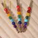 C&H Natural Crystal Reiki Healing Stones Hairclip Seven Chakra Stone Hair Accessory