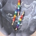 C&H Natural Crystal Reiki Healing Stones Hairclip Seven Chakra Stone Hair Accessory