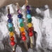 C&H Natural Crystal Reiki Healing Stones Hairclip Seven Chakra Stone Hair Accessory