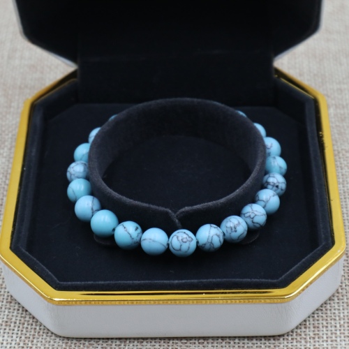 C&H White Cat's Eye Beaded Bracelet Fine Jewelry Gemstone Bracelet Bohemian Healing Crystal Stretch Stone Bracelet