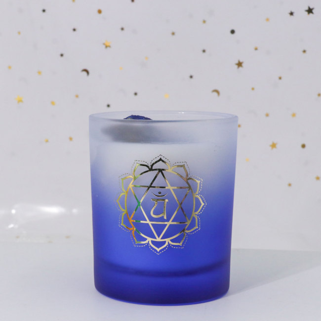 C&H the Seven Chakras Handmade Soy Wax Scented Candle Glass Casual Style Elegant Long-Lasting Fragrance for Home Easter Bars
