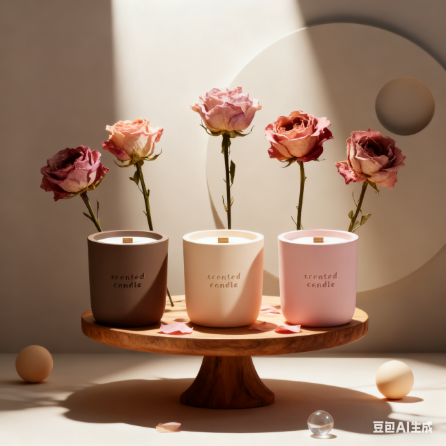 C&H Custom Logo Solid Color Ceramic Aromatherapy Candle Jar Eco-Friendly Smokeless Scented Candle Container for Home Decor