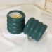 C&H Wholesale Luxury Orange Dark Green Custom Color&Logo Natural Essential Oil OEM Ceramic Scented Candles