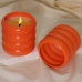 C&H Wholesale Luxury Orange Dark Green Custom Color&Logo Natural Essential Oil OEM Ceramic Scented Candles